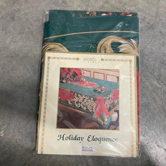 Bardwil linens holiday eloquence oval - Picture 3 of 5